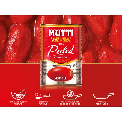 Mutti Peeled Whole Plum Tomatoes 400g