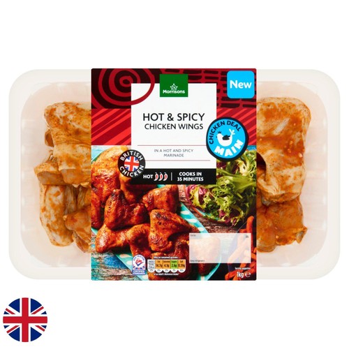 Morrisons British Hot & Spicy Chicken Wings 1kg