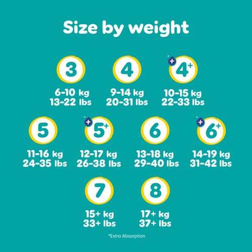 Pampers Baby-Dry Size 6, 62 Nappies, 13kg-18kg, Jumbo+ Pack