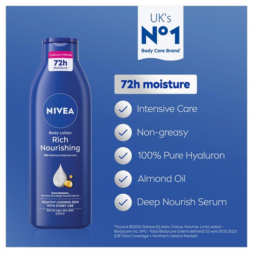 NIVEA Rich Nourishing Body Lotion Dry Skin