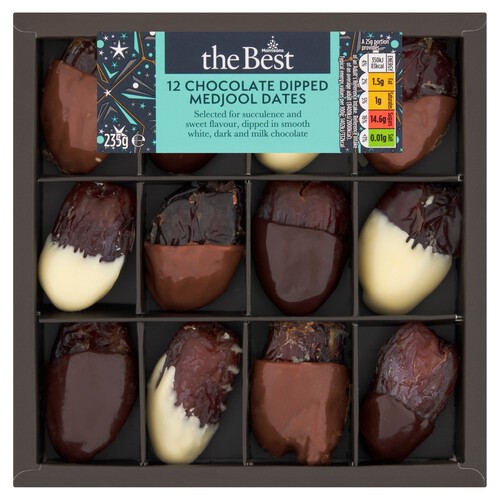 Morrisons The Best 12 Chocolate Dipped Medjool Dates 