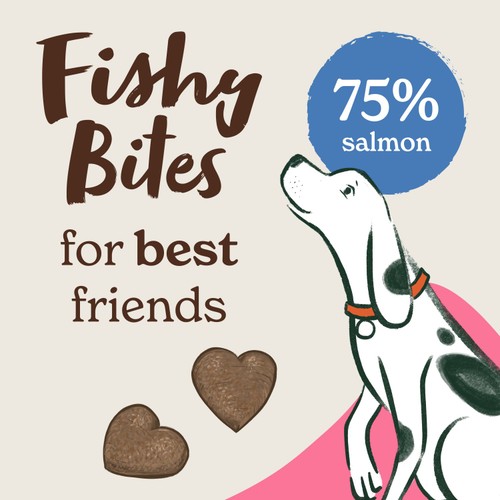 Forthglade Fishy Bites Salmon With Dill 70g