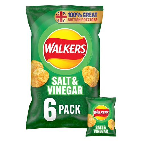 Walkers Salt & Vinegar Multipack Crisps 