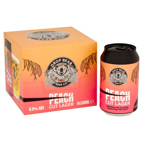 Drop Bear Beer Co Peach Cut Lager