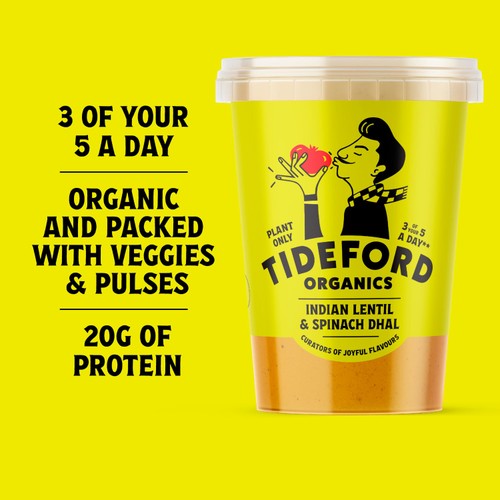 Tideford Organics Lentil & Spinach Dhal Soup 560g