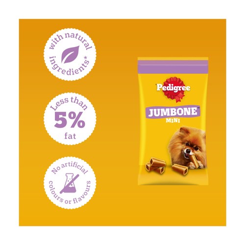 Pedigree Jumbone Mini Adult Small Dog Treats Beef & Poultry 4 Chews