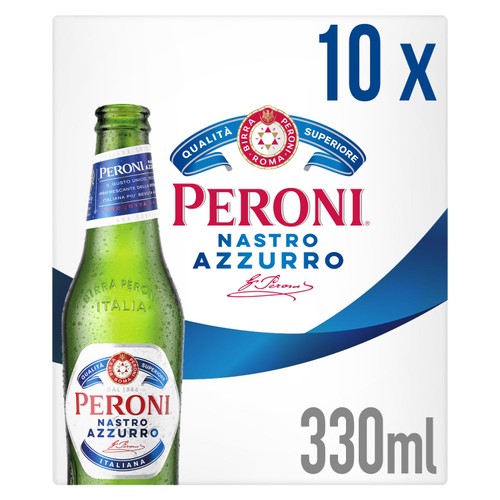 Peroni Nastro Azzurro Lager Beer Bottles 
