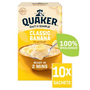 Quaker Oat So Simple Banana Porridge 10 Sachets | Morrisons