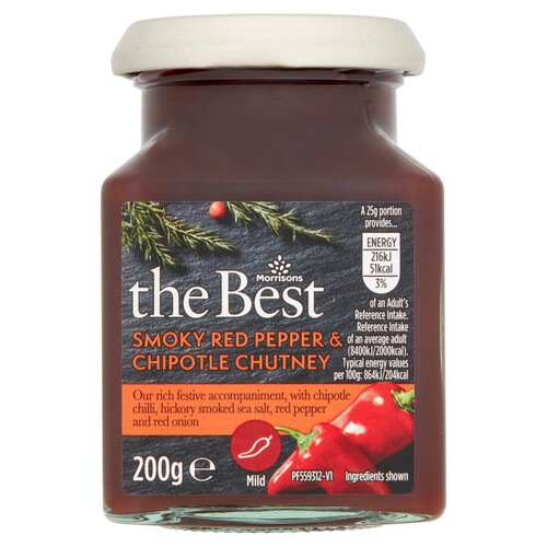 Morrisons The Best Smoky Red Pepper & Chipotle Chutney (200g)