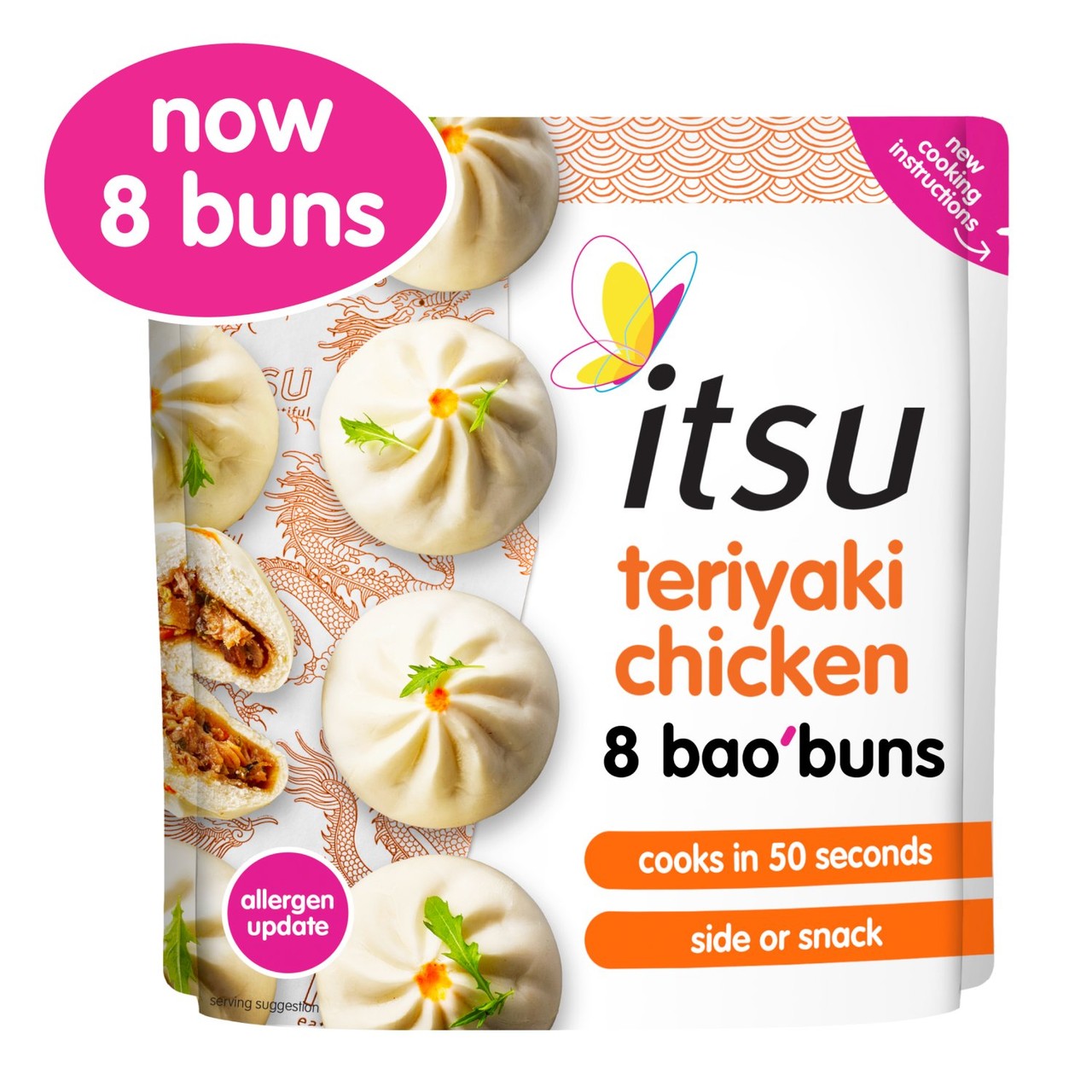 Itsu Teriyaki Chicken 8 Bao Buns