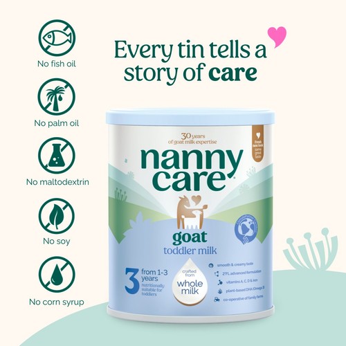 Nanny Care Stage 3 Growing Up Milk Goat Milk 1-3 Years 800g