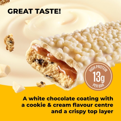 Fulfil Protein + Vitamin Bar White Chocolate Cookies & Cream 40g