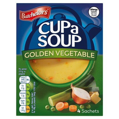 Batchelors Cup a Soup Golden Vegetable 4 Sachets