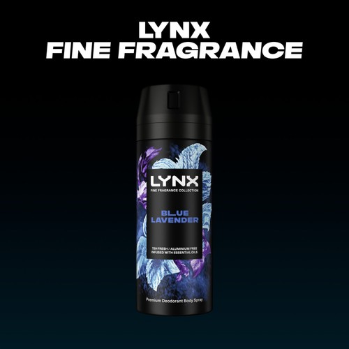 Lynx Fine Fragrance Collection Deodorant Bodyspray Blue Lavender 150ml