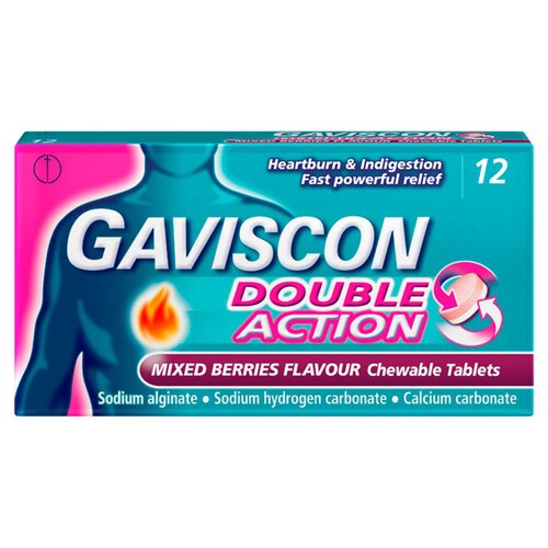 Gaviscon Double Action Mixed Berry Tablets