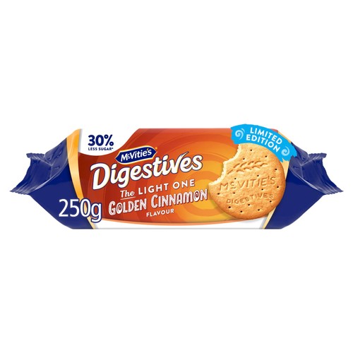 McVitie's Digestives The Light One Cinnamon Flavour Biscuits 