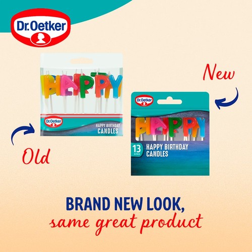 Dr. Oetker Lettered Happy Birthday Candles