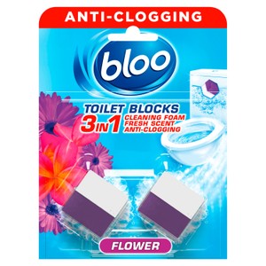 3in1 Anti-Clogging Toilet Blocks Original Blue 2 x 50g (100g)
