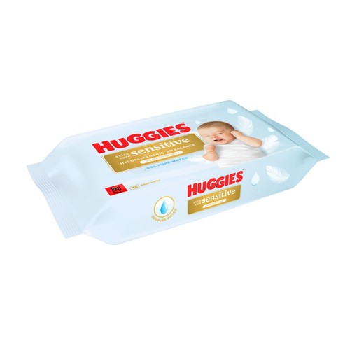 Huggies Pure Extra Care Sensitive Plastic Free Baby Wipes 48 Pack