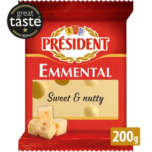 President Emmental Cheese 10 Slices200g