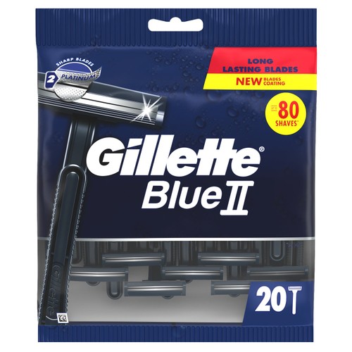 Gillette Blue Disposable Razors 20 pack