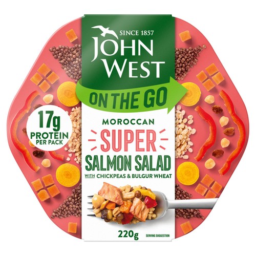John West On The Go Morrocan Super Salmon Salad 