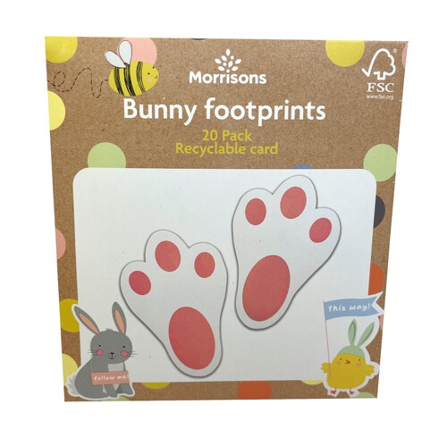 Morrisons Easter Bunny Foot Prints