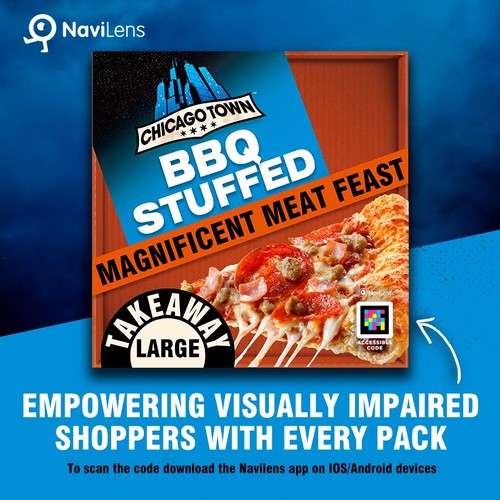 Chicago Town Takeaway BBQ Stuffed Crust Meat Feast Large Pizza 640g