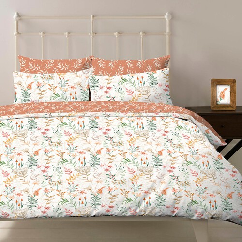 Nutmeg Home 100% Cotton Country Floral Duvet Set King