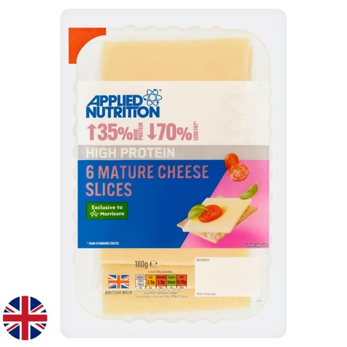 Applied Nutrition High Protein 6 Mature Cheese Slices
