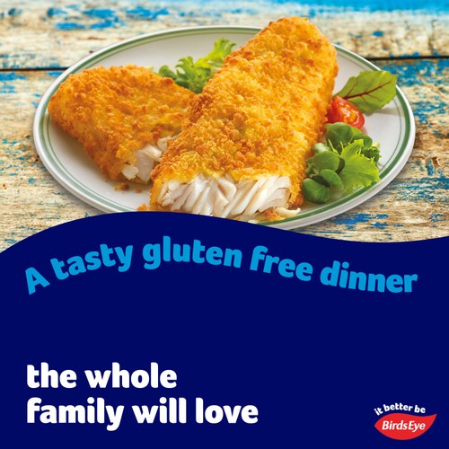 Birds Eye 2 Breaded Gluten Free Fish Fillets 250g