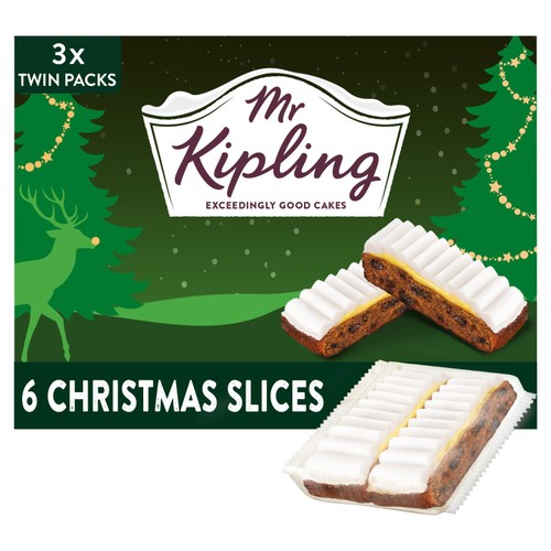 Mr Kipling Christmas Slices  6 Pack