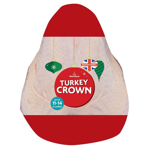 Morrisons Frozen Extra Large Basted Turkey Crown 2.8-3.5Kg
