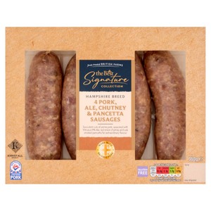 Morrisons The Best Beer Chutney & Pancetta Sausage