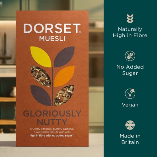 Dorset Gloriously Nutty Muesli Breakfast Cereal 500g