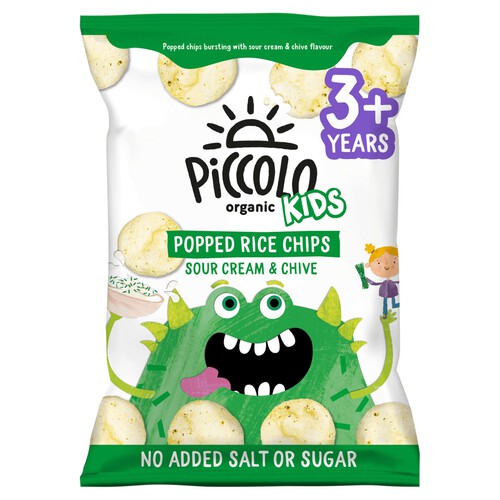 Piccolo Organic Kids Popped Rice Chips With Sour Cream 