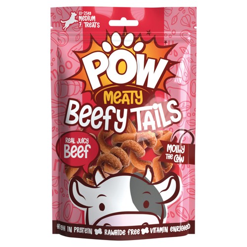POW 7 Meaty Beefy Tails Medium Treats 105g