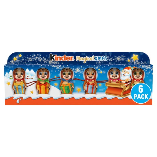 Kinder Milk Chocolate Christmas Mini Figures 6 x 15g