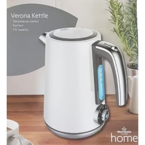 Morrisons Verona Temperature Control White Kettle