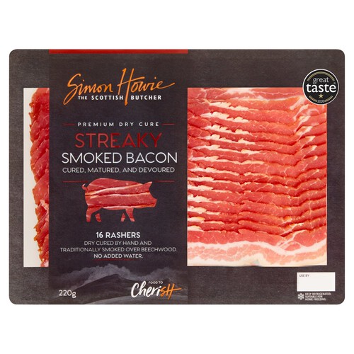 Simon Howie Dry Cure Smoked Streaky Bacon