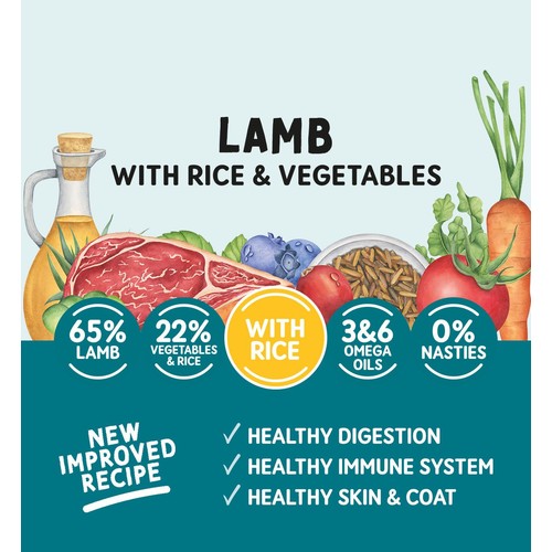Naturo Adult Dog Lamb & Rice With Vegetables
