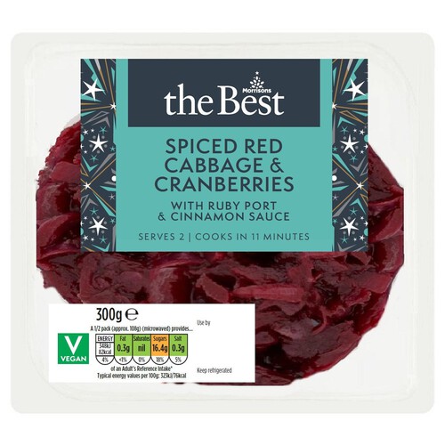 Morrisons The Best Spiced Red Cabbage & Cranberries 