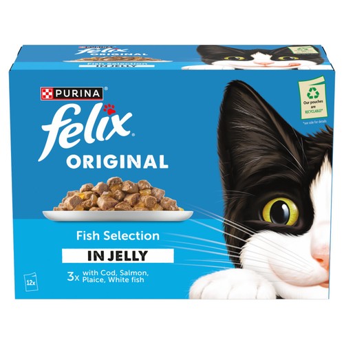 Felix Original Fish Selection In Jelly Wet Cat Food