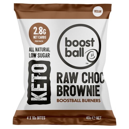 Boostball Keto Burners Raw Choc Brownie 