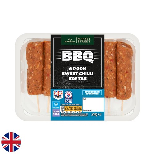 Morrisons British Street Sweet Chilli Pork Koftas 340g