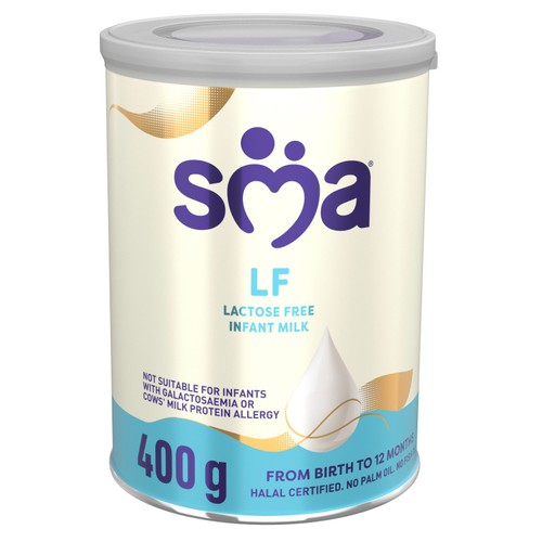 SMA LF Lactose Free Infant Milk Powder Formula, From Birth 400g