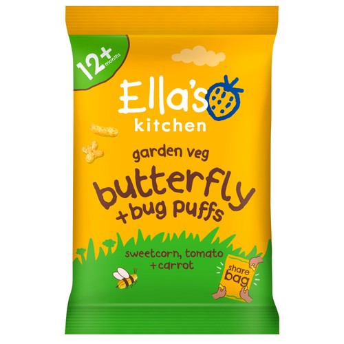 Ella's Kitchen butterfly bug puffs sweetcorn tomato carrot
