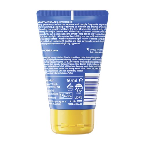NIVEA SUN Kids Protect & Care Sun Cream To Go SPF50+