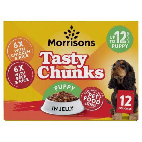 Morrisons mixed puppy food in jelly