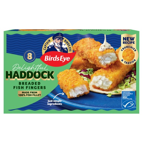 Birds Eye 8 Breaded Haddock Fish Fingers    240g